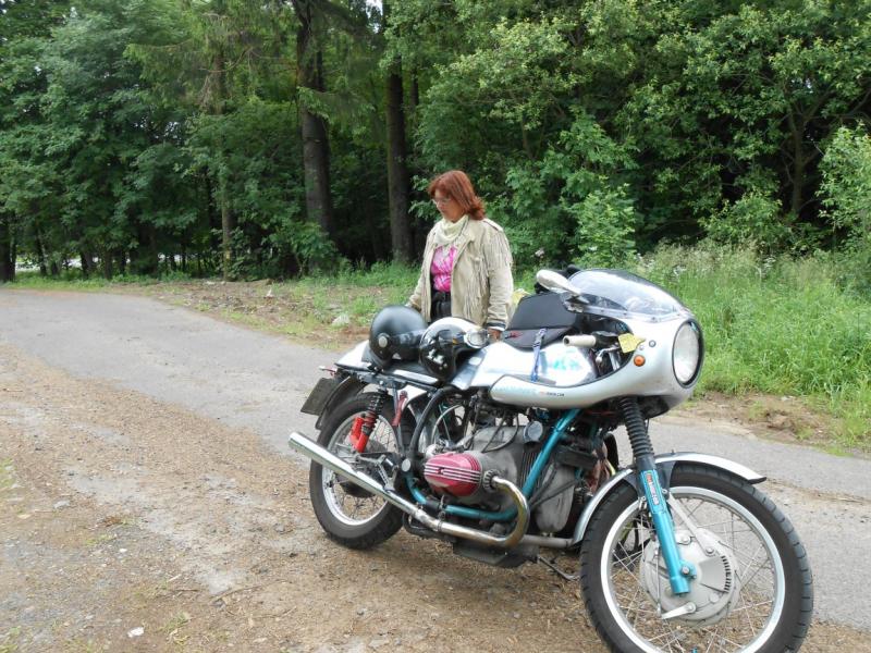 my wife Sabine and our airhead BMW