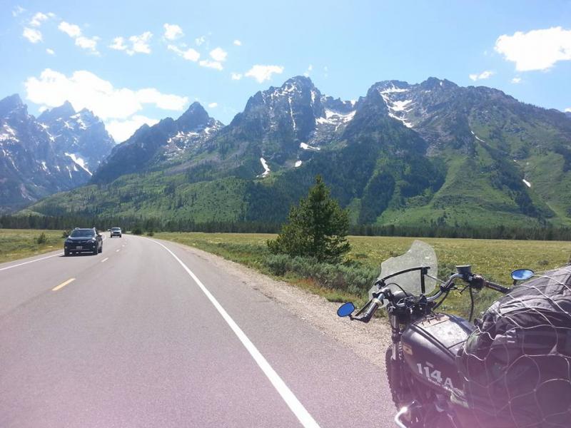 Passing through the Grand Tetons on the tail end of my trip back to Colorado