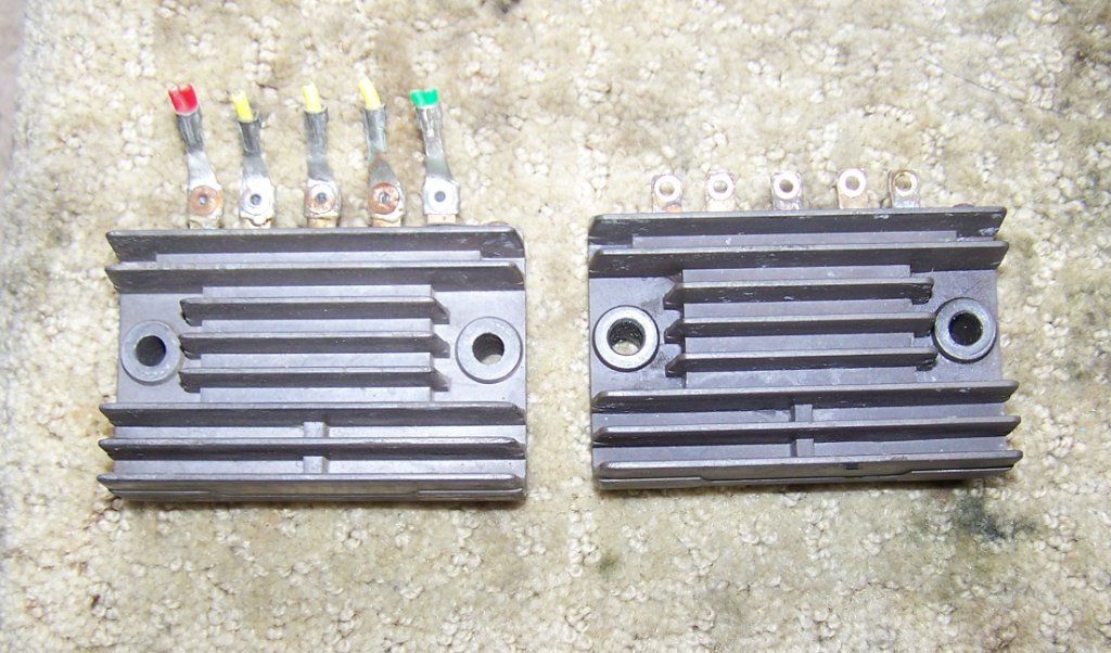 Rectifier with terminals removed.