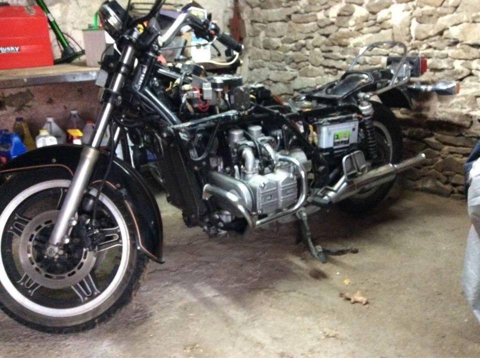 started with this 500.00 parts bike. Not running, but turned over freely and the owner said it ran before he sat it in the barn.
