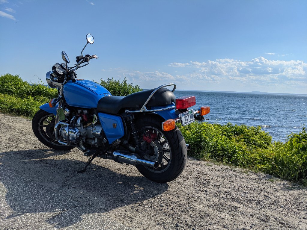 In Kennebunkport, near Colony Beach, with Mt. Agamenticus off in the distance.