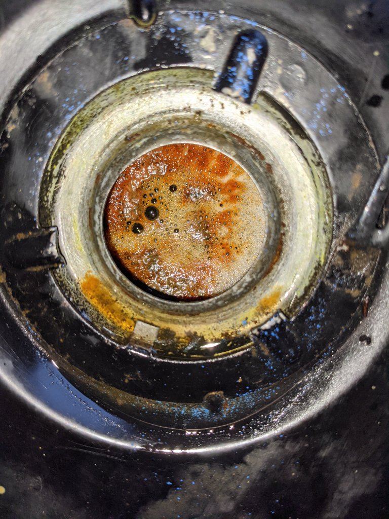 After just 10 minutes, the diode was accumulating rust and the washing soda mix was looking yummy.