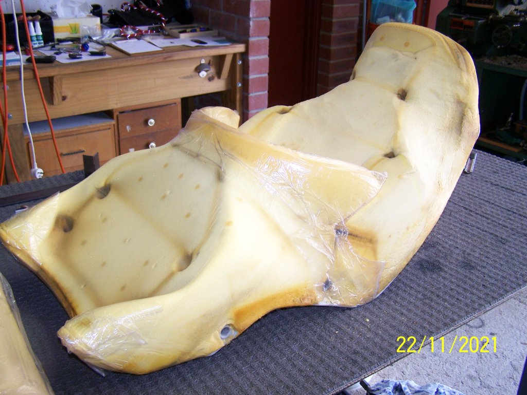 Skinned saddle.