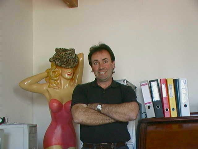 With "a friend"