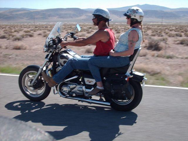 Redneck Dave And His Wife Carrol On His 86 Shadow 1100