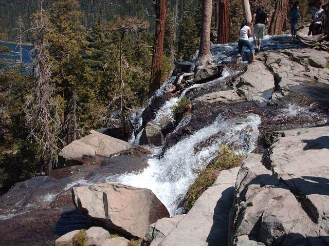 The Falls Above Emerald Bay Lake Tahoe