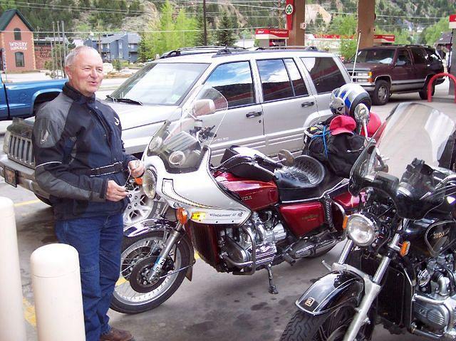 This fellow purchased this bike on e-bay. $3400 approx. He flew out from Virginia to Califoria to pick it up. He make a loop rid