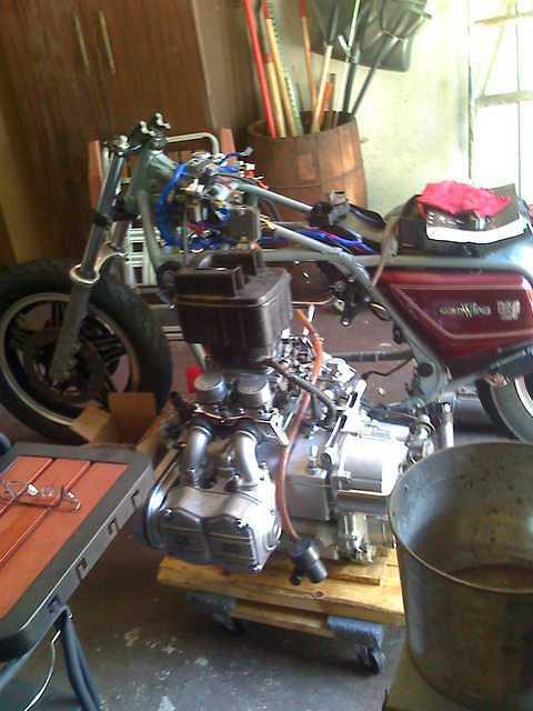 Finally out of the spare room and into the garage!