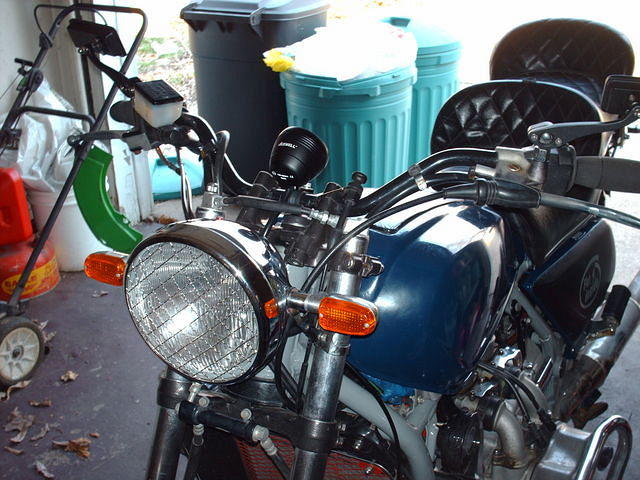Front of bike up close