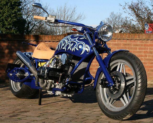Goldwing at heart, but new frame, swingarm, tank, handlebars and mud guards