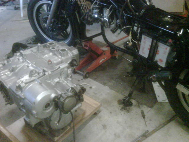 Engine out side view