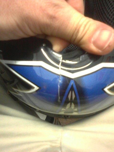 Cracked Helmet