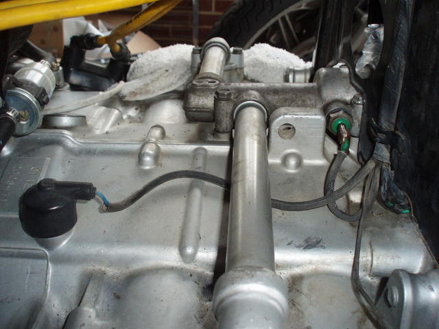 Cooling tubes reconnected to heads