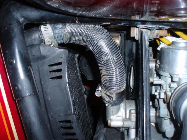Upper hose replaced