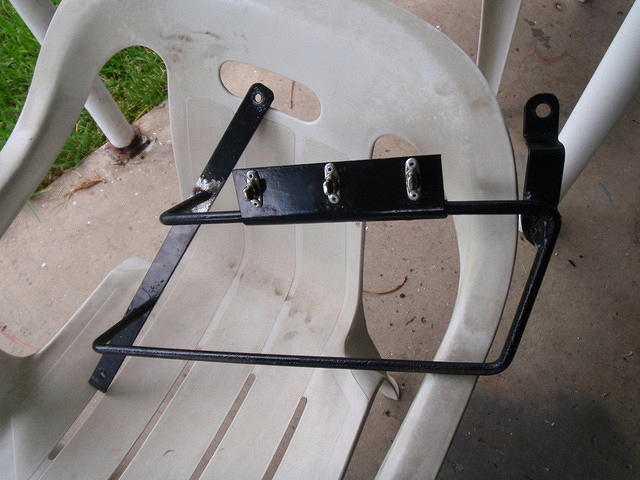 Modified towing hitch frame