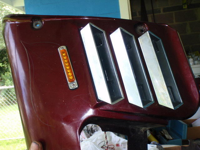 Side panel LED running-turn signal lights