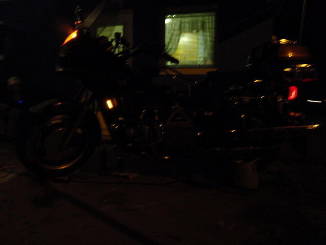 Left side running lights