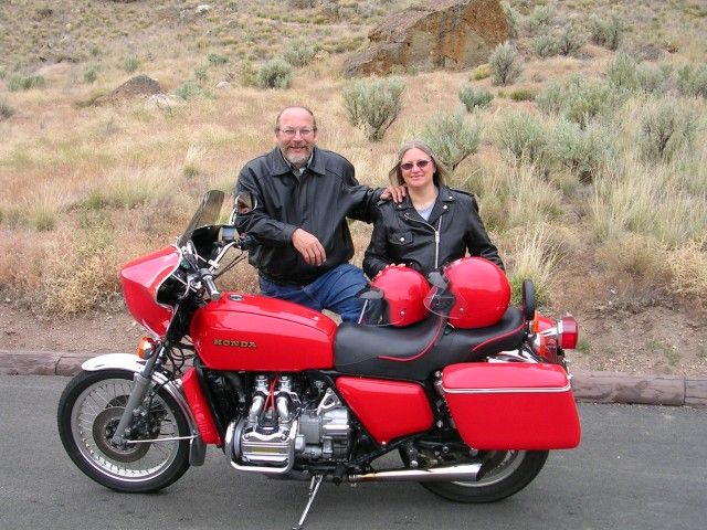 Brenda and Tom in Centeral Oregon, at Clarno Unit.