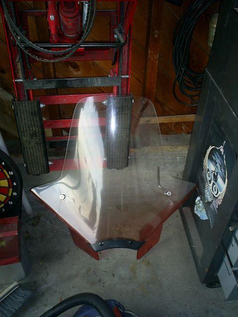 wind screen waiting to go back on
