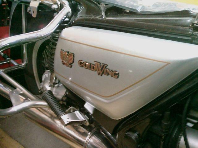 Side covers painted and pinstripped