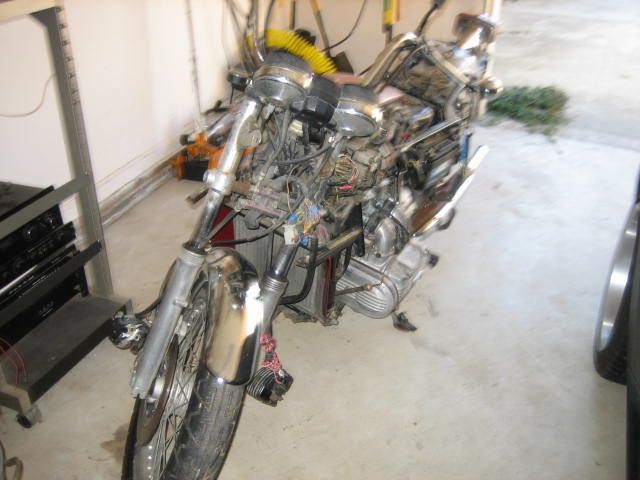 In the garage, I have brake bolts but calipers are frozen.