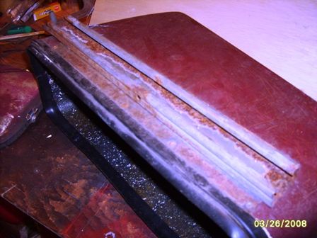steel channel attached to back