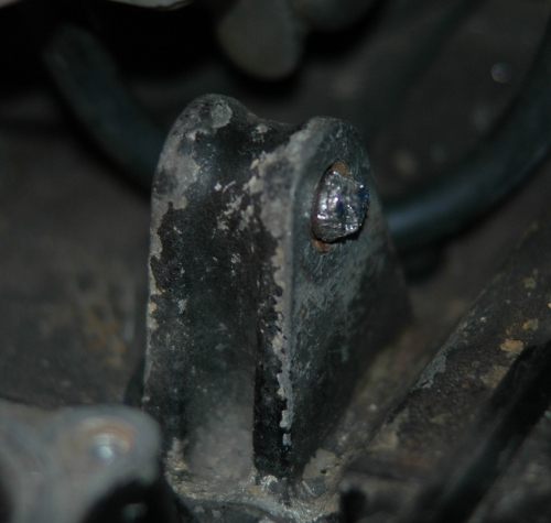 My arch-nemesis. Didn't see this when I purchased the bike. Found it like this during inspection. so far I've dremeled a groove 