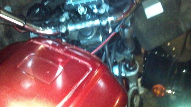 Steering knucle shaved for clearance 7
