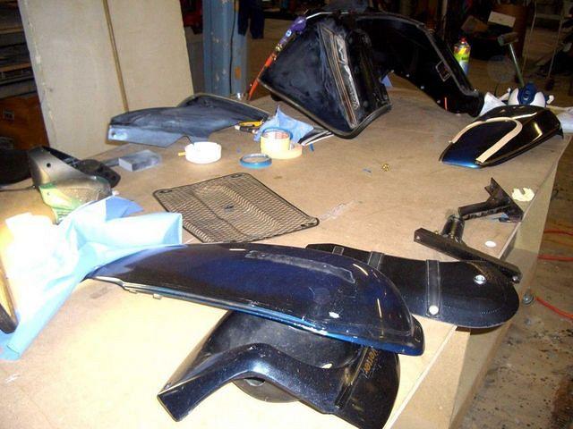 Getting ready for painting