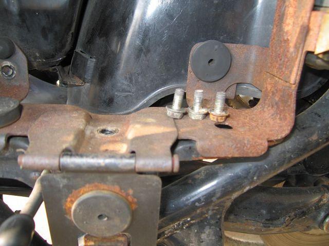 Battery Box is held in by these three 10mm screws.  Don't Forget It!