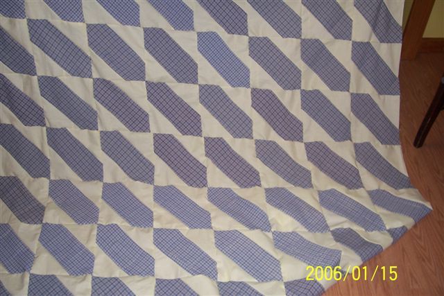 Quilt ...pattern is called Hatchet. I dont know why they call it that.