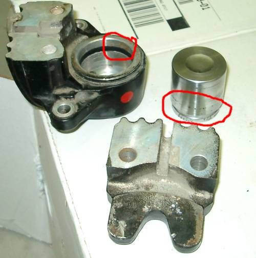 left brake cylinder