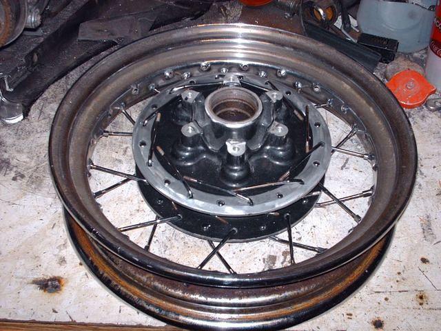 Second Layer, The Hub Is Sitting Almos A Full Inch Above Center On The Ring, Need To Bend The OutsideSokes Inward