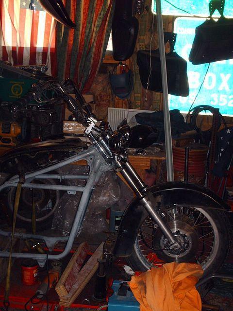 My Handel Bars Back On The Bike, And The Risers/Backsets From Zacsdaddy, Have Handel Bars And Front Forks In Straight Ling Up An