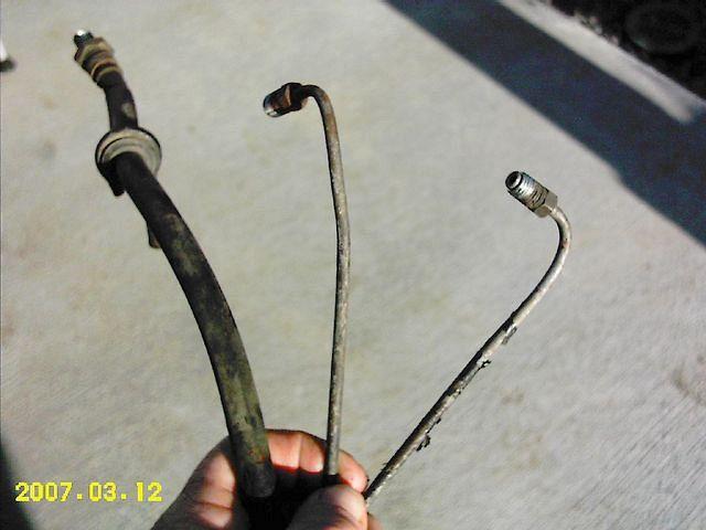 brake tubes and hose I drug to work and left then couldn't find them for 3 weeks because I was looking at home