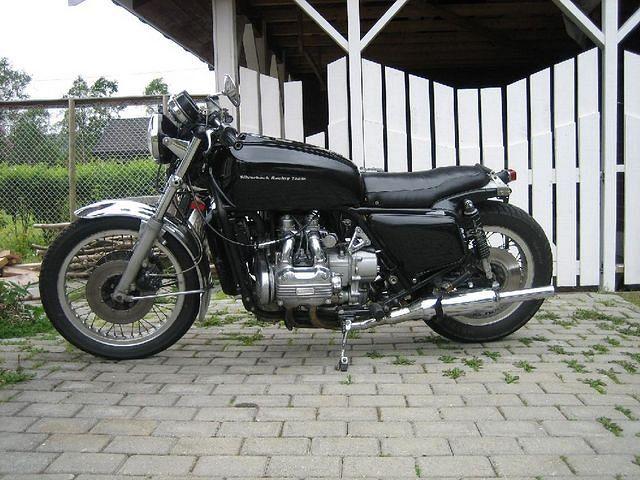 This is my pride and joy ! 1976 gl 1000.
Rebuilt carbs,open KN filter , dyna kit, dragbars,homemade seat and rear fender. Licen