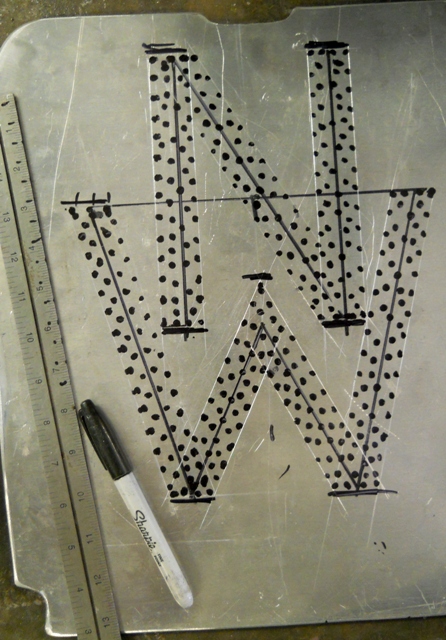 BEGINNING OF RADIATOR FACE PLATE
