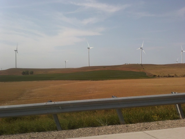 ON THE ROAD HUGE KANSAS WIND MILLS