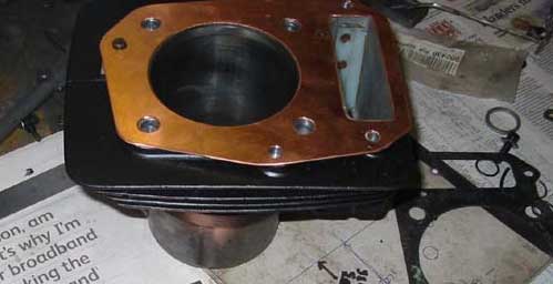 Talk about -GET R DONE- They had to make their own set of head gaskets out of solid copper