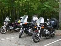 At Mabry Mill. From L to R Jim's, Robert's & Roady's. 