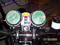 cockpit is finished. I ended up having to lubricate(WD-40 up the cable hole) the gauges internally as they squeeled VERY loud. N