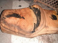 old seat foam