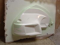 wax mold.spray gel,spray chop.cloth,more chop.let harden pop off part ,sand to600 prime &paint .Do all over for 10 more part