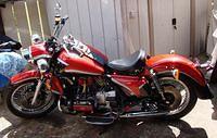 After I filled it up with fluids, she fired right up just like on American Chopper. But now I am chasing down a brake fluid leak