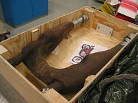 How do get a exhaust system onboard an offshore oilrig.