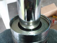 Continue until seal is fully seated and circlip slot is clear
