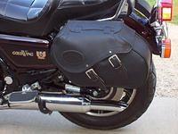 Here's a shot of the sidebags and muffler tips I added.  The bags are from K-Drive and are meant to fit a Road Star. Modified br