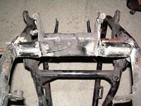Welded and reinforced frame: will need to be painted...