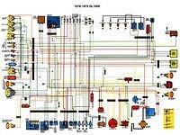1978 79 GL1000 Colour Schematic