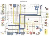1978 79 GL1000 Colour Schematic B